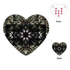 Fractal Design Pattern Texture Playing Cards (heart)  by Celenk