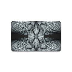 Fractal Blue Lace Texture Pattern Magnet (name Card) by Celenk