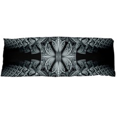 Fractal Blue Lace Texture Pattern Body Pillow Case (dakimakura) by Celenk