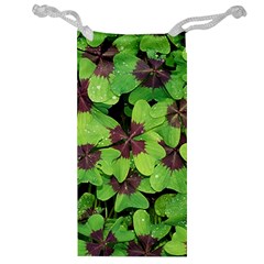 Luck Klee Lucky Clover Vierblattrig Jewelry Bag by Celenk