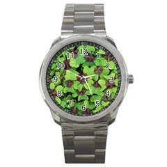 Luck Klee Lucky Clover Vierblattrig Sport Metal Watch by Celenk