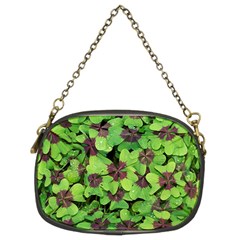 Luck Klee Lucky Clover Vierblattrig Chain Purses (two Sides)  by Celenk