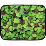 Luck Klee Lucky Clover Vierblattrig Fleece Blanket (Mini) 35 x27  Blanket