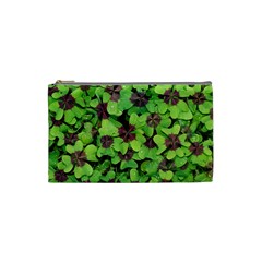 Luck Klee Lucky Clover Vierblattrig Cosmetic Bag (small)  by Celenk