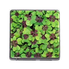 Luck Klee Lucky Clover Vierblattrig Memory Card Reader (square) by Celenk