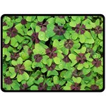 Luck Klee Lucky Clover Vierblattrig Fleece Blanket (Large)  80 x60  Blanket Front