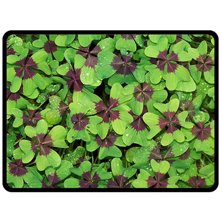 Luck Klee Lucky Clover Vierblattrig Fleece Blanket (Large) 