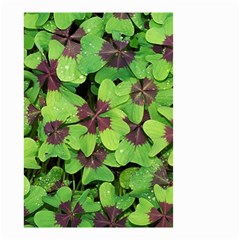 Luck Klee Lucky Clover Vierblattrig Small Garden Flag (two Sides) by Celenk