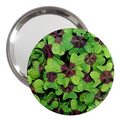 Luck Klee Lucky Clover Vierblattrig 3  Handbag Mirrors by Celenk