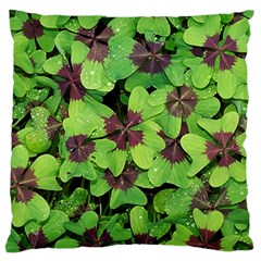 Luck Klee Lucky Clover Vierblattrig Standard Flano Cushion Case (two Sides) by Celenk