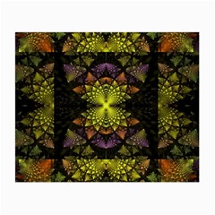 Fractal Multi Color Geometry Small Glasses Cloth by Celenk