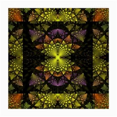 Fractal Multi Color Geometry Medium Glasses Cloth (2-side) by Celenk