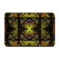 Fractal Multi Color Geometry Small Doormat  by Celenk