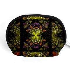 Fractal Multi Color Geometry Accessory Pouches (medium)  by Celenk