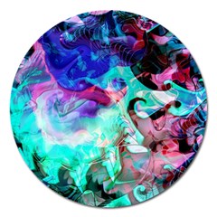 Background Art Abstract Watercolor Magnet 5  (round) by Celenk