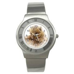 Lion Cub Close Cute Eyes Lookout Stainless Steel Watch by Celenk