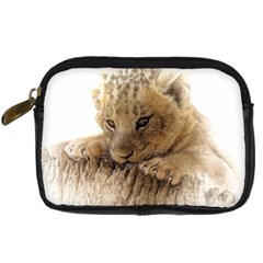 Lion Cub Close Cute Eyes Lookout Digital Camera Cases by Celenk