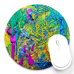 Background Art Abstract Watercolor Round Mousepads by Celenk