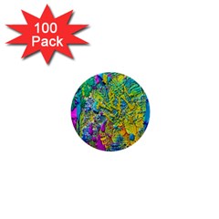 Background Art Abstract Watercolor 1  Mini Buttons (100 Pack)  by Celenk