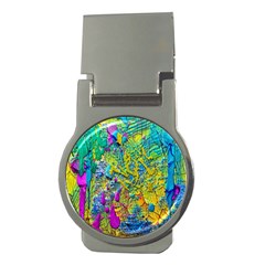 Background Art Abstract Watercolor Money Clips (round)  by Celenk