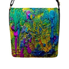 Background Art Abstract Watercolor Flap Messenger Bag (l)  by Celenk