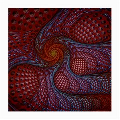 Fractal Red Fractal Art Digital Art Medium Glasses Cloth (2-Side)