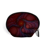 Fractal Red Fractal Art Digital Art Accessory Pouches (Small)  Front