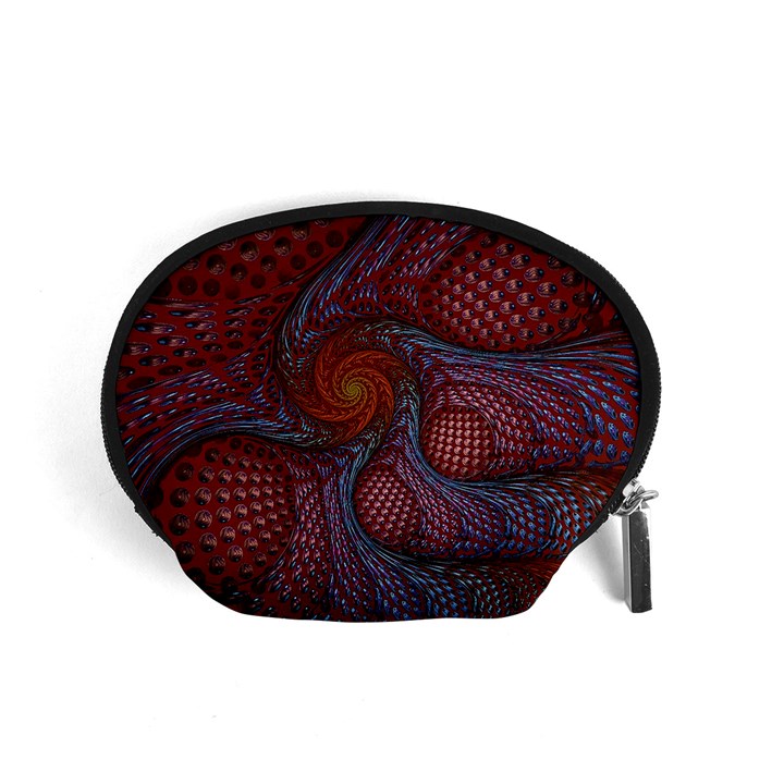 Fractal Red Fractal Art Digital Art Accessory Pouches (Small) 