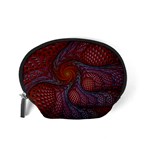 Fractal Red Fractal Art Digital Art Accessory Pouches (Small)  Back