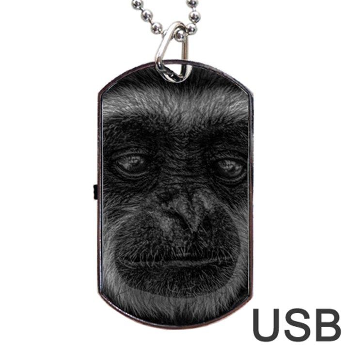 Gibbon Wildlife Indonesia Mammal Dog Tag USB Flash (Two Sides)