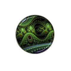 Fractal Green Gears Fantasy Hat Clip Ball Marker (4 Pack) by Celenk