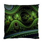 Fractal Green Gears Fantasy Standard Cushion Case (Two Sides) Front