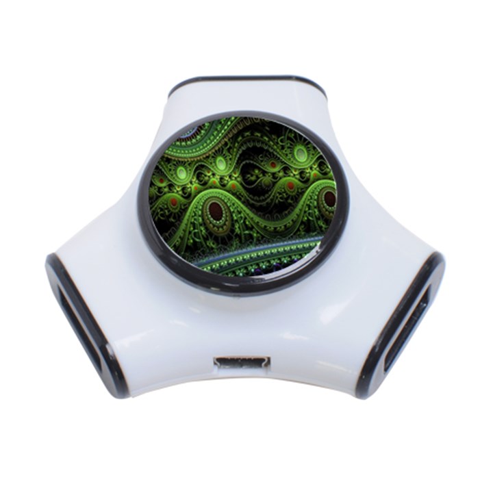 Fractal Green Gears Fantasy 3-Port USB Hub