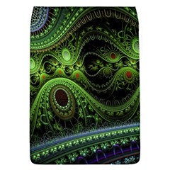 Fractal Green Gears Fantasy Flap Covers (l)  by Celenk