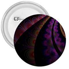 Fractal Colorful Pattern Spiral 3  Buttons by Celenk