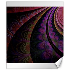 Fractal Colorful Pattern Spiral Canvas 20  X 24   by Celenk