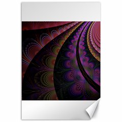 Fractal Colorful Pattern Spiral Canvas 24  X 36  by Celenk