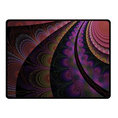 Fractal Colorful Pattern Spiral Double Sided Fleece Blanket (small) 