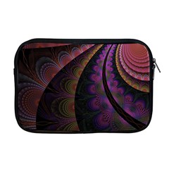 Fractal Colorful Pattern Spiral Apple Macbook Pro 17  Zipper Case by Celenk