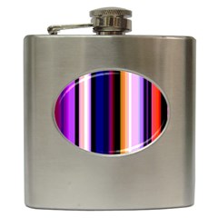 Abstract Background Pattern Textile 3 Hip Flask (6 Oz)