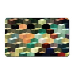 Art Design Color Pattern Creative 3d Magnet (rectangular) by Celenk