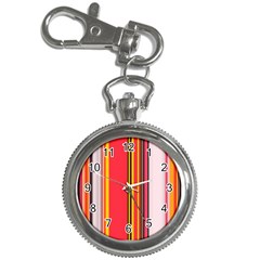 Abstract Background Pattern Textile Key Chain Watches by Celenk