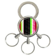 Abstract Background Pattern Textile 3-ring Key Chains by Celenk