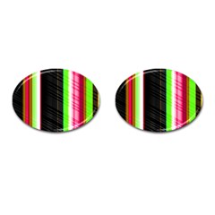 Abstract Background Pattern Textile Cufflinks (oval) by Celenk