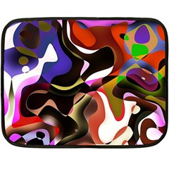 Abstract Background Design Art Double Sided Fleece Blanket (mini)  by Celenk