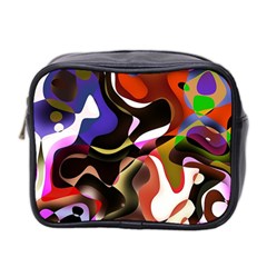 Abstract Background Design Art Mini Toiletries Bag 2-side by Celenk