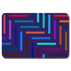 Lines Line Background Abstract Large Doormat  by Celenk