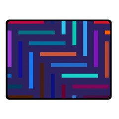 Lines Line Background Abstract Double Sided Fleece Blanket (small)  by Celenk