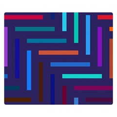 Lines Line Background Abstract Double Sided Flano Blanket (small)  by Celenk