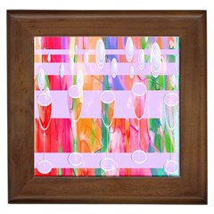 Watercolour Paint Dripping Ink Framed Tiles by Celenk